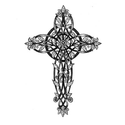 The best cross designs Religious designs Fake Temporary Water Transfer Tattoo Stickers NO.10595